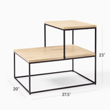 Streamline Tiered Side Table - The Linen House