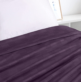 Premium Bedding Cotton Blanket (Purple)