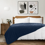 Premium Bedding Cotton Blanket (Navy)