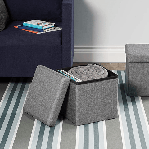 16" Jute Storage Ottoman - The Linen House