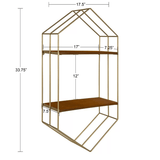 Hexagon Metal Accent Shelf