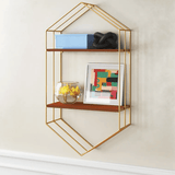 Hexagon Metal Accent Shelf