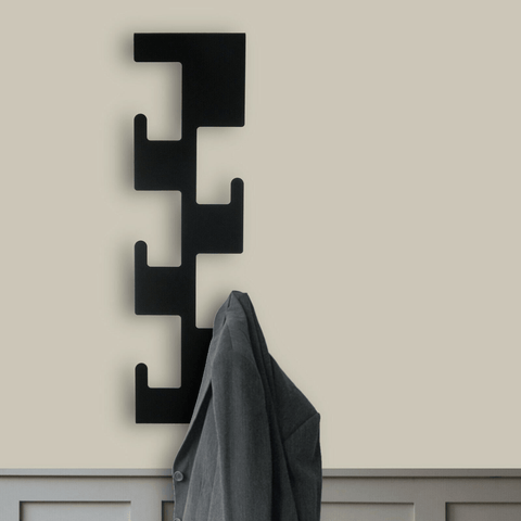 Wall Mounted Vertical Coat Storage Rack - The Linen House