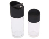 Easy Oil & Sprinkle Seasoning Jar Salt Pepper Glass Jar Transparent Leak - proof Pack - 4 - The Linen House
