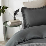 Elegant Lotus Leaf Duvet Cover – Soft, Stylish, and Breathable - The Linen House