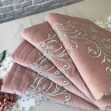 Embroidered Velvet Prayer Mat (2 piece) - The Linen House