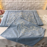 Embroidered Velvet Prayer Mat (2 piece) - The Linen House