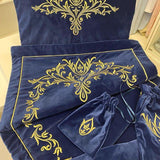 Embroidered Velvet Prayer Mat - The Linen House
