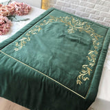 Embroidered Velvet Prayer Mat - The Linen House