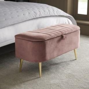 Emily Ottoman Bench - The Linen House