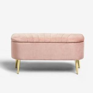 Emily Ottoman Bench - The Linen House