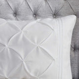 White Luxury Pintuck Duvet Set