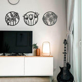 Flora Metal Wall Decor (pack of 3) - The Linen House