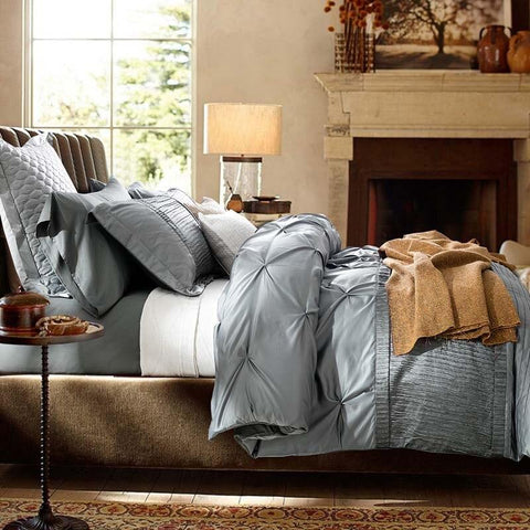 Grey Bridal Bedding Set with filling - The Linen House