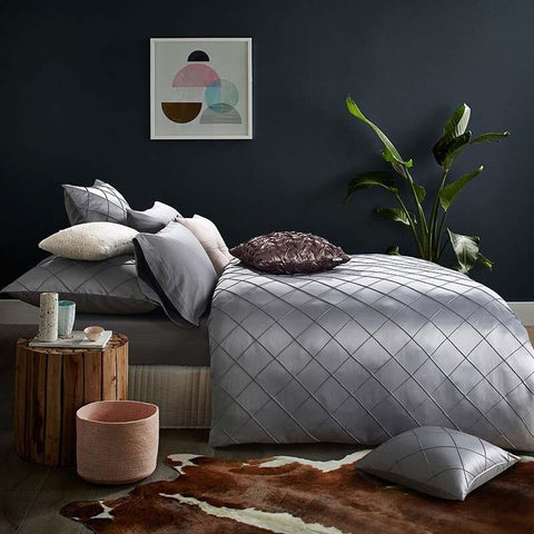 Grey Bridal betsheet Set with filling - The Linen House