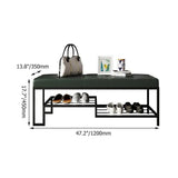 Hallway Upholstered Bench with Shoe Storage - The Linen House
