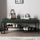 Hallway Upholstered Bench with Shoe Storage - The Linen House