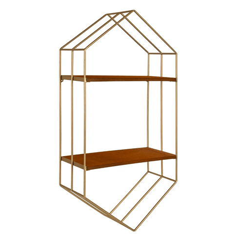 Hexagon Metal Accent Shelf - The Linen House