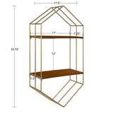 Hexagon Metal Accent Shelf - The Linen House