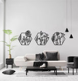 Hexagon Metal Wall Decor - The Linen House