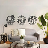 Hexagon Metal Wall Decor - The Linen House