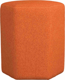 Hexagonal Upholstered Stool - The Linen House