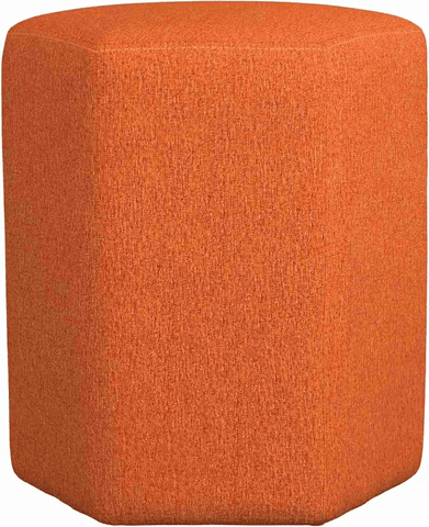 Hexagonal Upholstered Stool - The Linen House