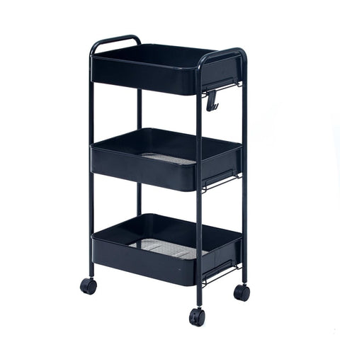 Home Organization And Storage Trolley Cart With Wheels - The Linen House