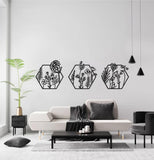Hexagon Metal Wall Decor - The Linen House