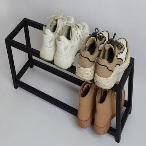 Entryway metal shoe storage Rack - The Linen House