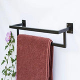 Industrial metal tower rail Towel holder Wall mount towel holder rack - The Linen House