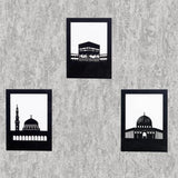 Islamic wall art set with Kaabe Metal Wall Decor - The Linen House
