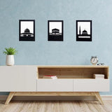 Islamic wall art set with Kaabe Metal Wall Decor - The Linen House
