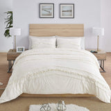 Ivory Tufted Duvet Cover Set - The Linen House