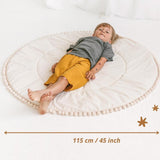 Lace Baby Play Mat Baby Rug - The Linen House