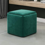 Leather Cube Ottomans - The Linen House