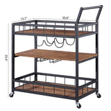 Ledel Rolling Kitchen Storage Cart - The Linen House