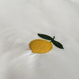 Lemon Embroidery Duvet Cover Set - The Linen House