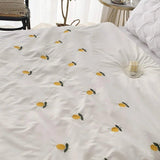 Lemon Embroidery Duvet Cover Set - The Linen House