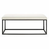 Luxurious Velvet Accent Bench - The Linen House