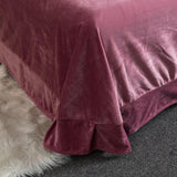 Luxury Charm Pink New Embroidered Velvet Duvet Set - The Linen House