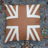 Luxury Leather - Designed Cushion (Union Jack) - The Linen House