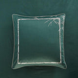 Luxury New Embroidered Green Bamboo Duvet Cover - The Linen House