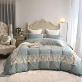 Luxury New Feather Embroidery Duvet Set - The Linen House
