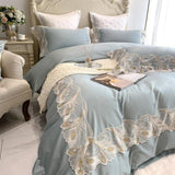 Luxury New Feather Embroidery Duvet Set - The Linen House