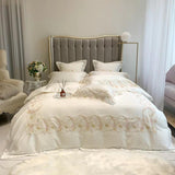 Luxury New Feather Embroidery Duvet Set - The Linen House