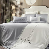 Luxury New Fish style Embroidered Duvet Cover - The Linen House