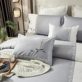 Luxury New Fish style Embroidered Duvet Cover - The Linen House