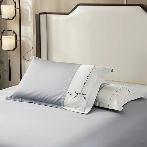 Luxury New Fish style Embroidered Duvet Cover - The Linen House