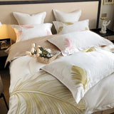 Luxury New Leaf Embroidered Duvet Set - The Linen House